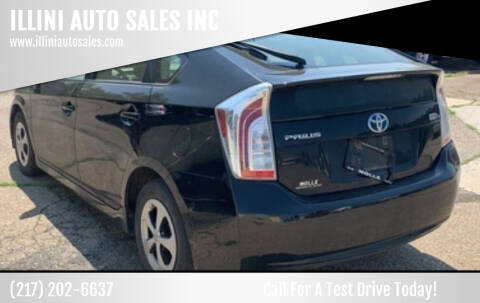 2013 Toyota Prius for sale at ILLINI AUTO SALES in Urbana IL