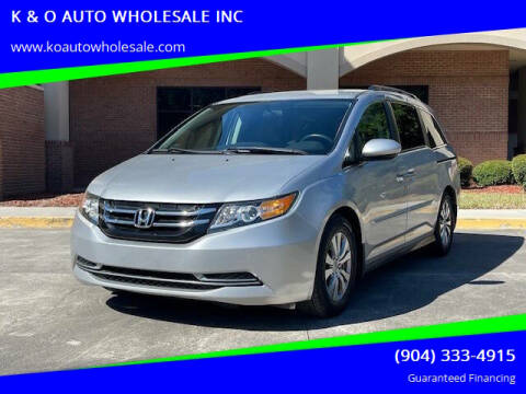 2014 Honda Odyssey for sale at K & O AUTO WHOLESALE INC in Jacksonville FL