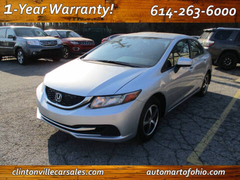 2015 Honda Civic for sale at Clintonville Car Sales - AutoMart of Ohio in Columbus OH