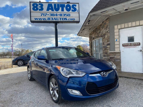 2017 Hyundai Veloster for sale at 83 Autos LLC in York PA