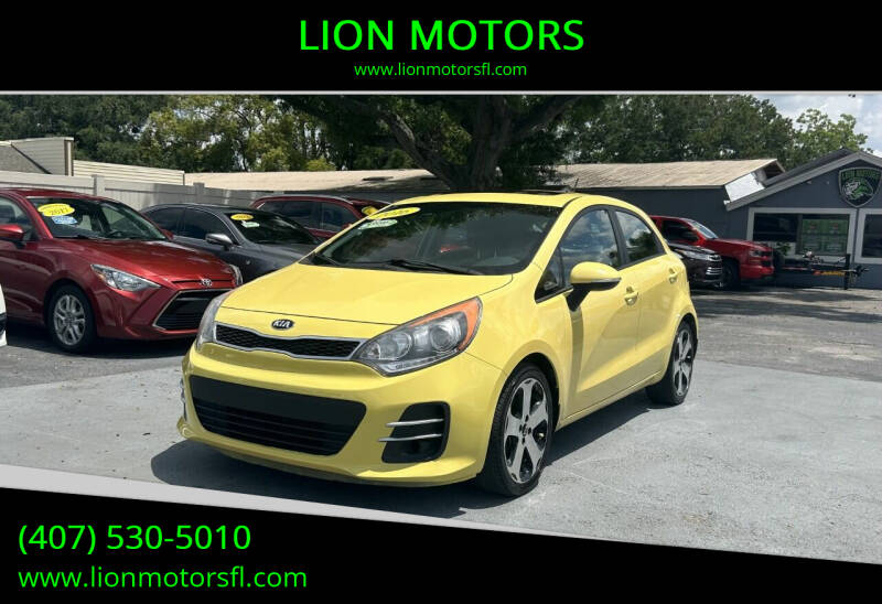 2016 Kia Rio 5-Door for sale at LION MOTORS in Orlando FL