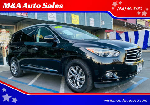 2013 Infiniti JX35 for sale at M&A Auto Sales in Sacramento CA