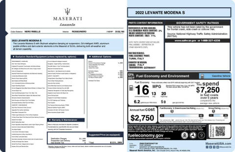2022 Maserati Levante Modena S