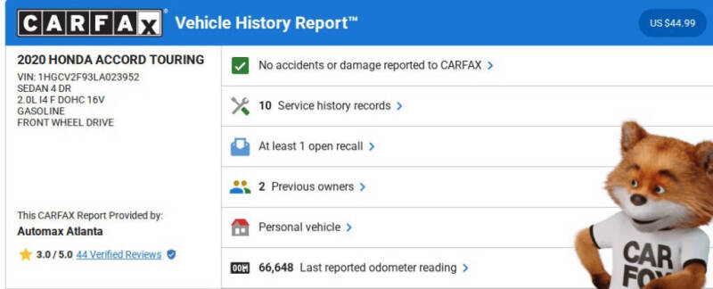 2020 Honda Accord Touring