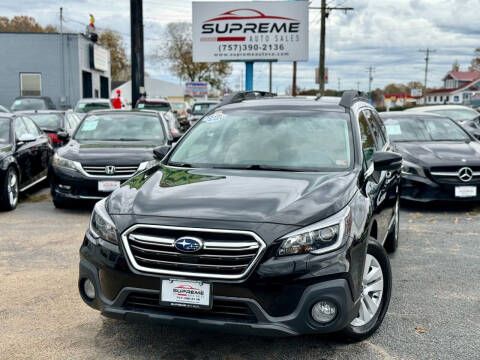 2018 Subaru Outback for sale at Supreme Auto Sales in Chesapeake VA
