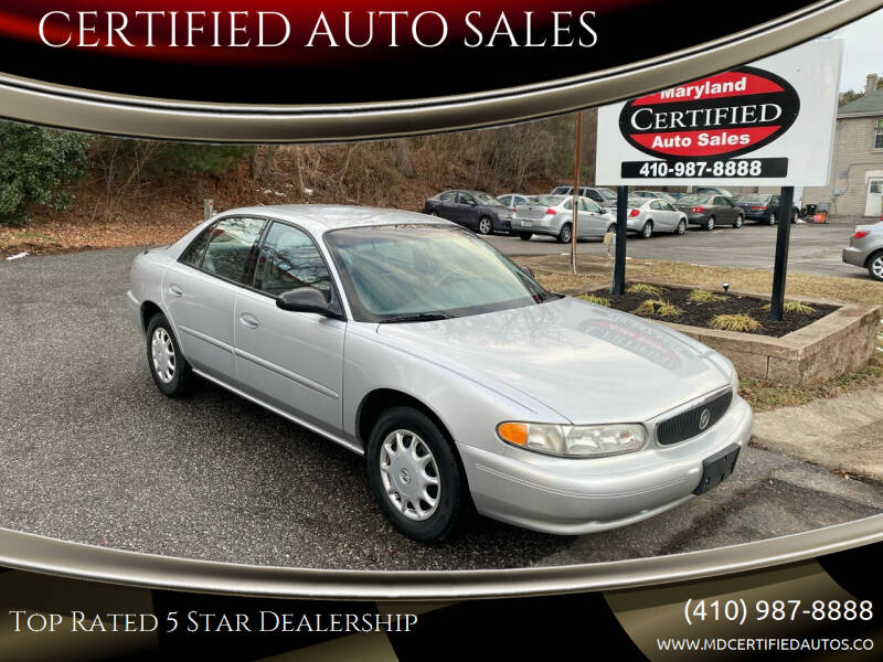 2003 Buick Century for sale at CERTIFIED AUTO SALES in Gambrills MD