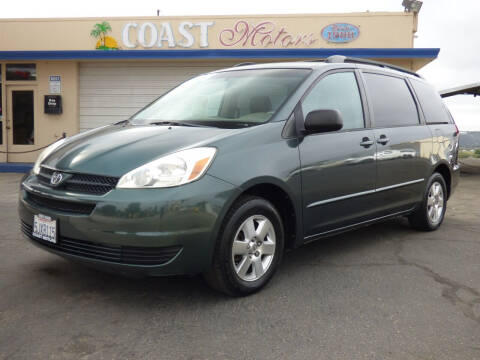 2004 Toyota Sienna for sale at Coast Motors in Arroyo Grande CA