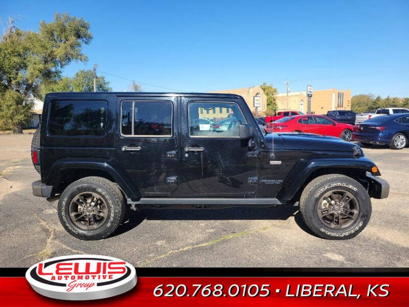 Used 2016 Jeep Wrangler Unlimited 75th Anniversary Edition with VIN 1C4HJWEGXGL319875 for sale in Liberal, KS