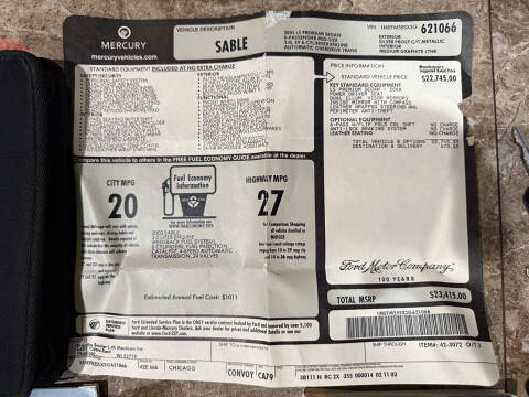 2003 Mercury Sable LS Premium