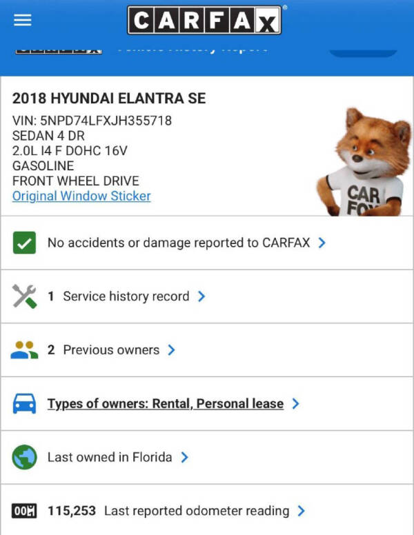 2018 Hyundai Elantra