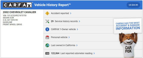 2002 Chevrolet Cavalier
