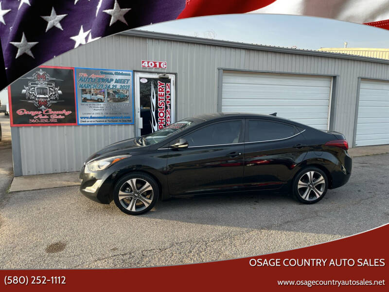 2014 Hyundai Elantra for sale at Osage Country Auto Sales in Duncan OK
