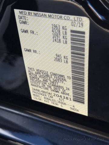 2019 Nissan Altima 2.5 S