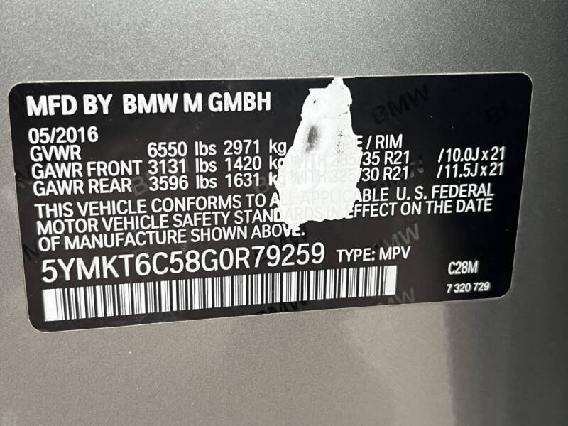 2016 BMW X5 M