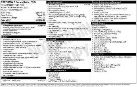 2022 BMW 5 Series 530i