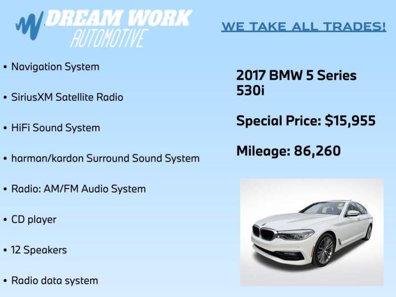 2017 BMW 5 Series 530i