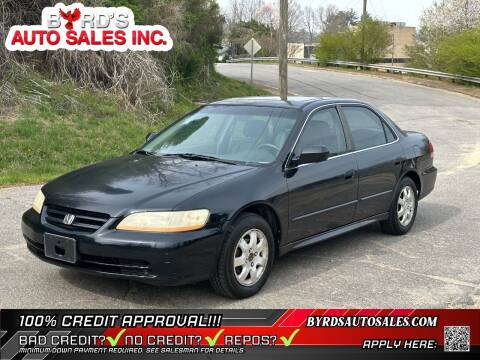 2001 Honda Accord for sale at Byrds Auto Sales in Marion NC