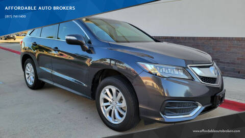 2016 Acura RDX for sale at AFFORDABLE AUTO BROKERS in Keller TX