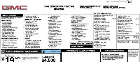 2026 GMC Canyon Elevation