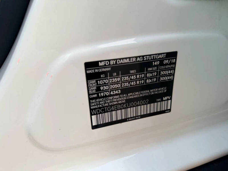 2019 Mercedes-Benz GLA GLA 250