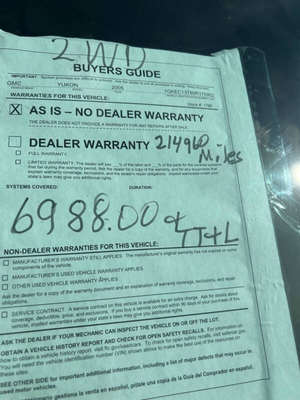 2005 GMC Yukon