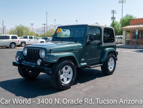 2003 Jeep Wrangler for sale at CAR WORLD in Tucson AZ