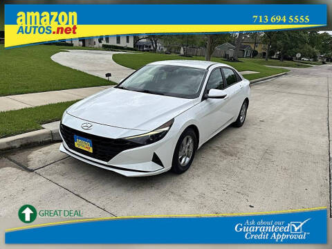 2021 Hyundai Elantra for sale at Amazon Autos in Houston TX