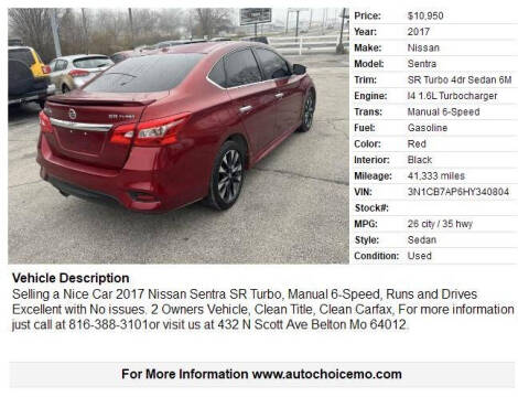 2017 Nissan Sentra SR TURBO