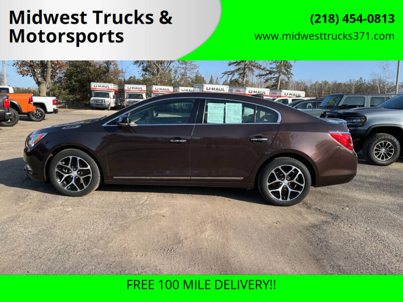 2016 Buick LaCrosse for sale at Midwest Trucks & Motorsports in Merrifield MN