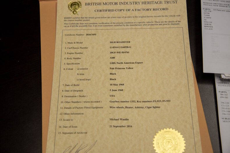 1968 MG MGB