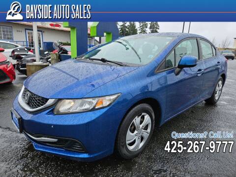 2013 Honda Civic for sale at BAYSIDE AUTO SALES in Everett WA