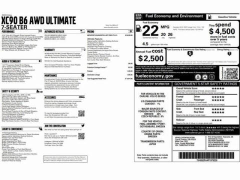 2023 Volvo XC90 B6 Ultimate Bright Theme 7P