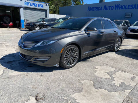 2016 Lincoln MKZ for sale at America Auto Wholesale Inc in Miami FL