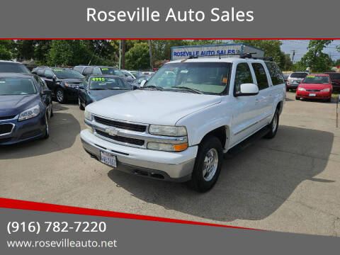 2002 Chevrolet Suburban for sale at Roseville Auto Sales in Roseville CA