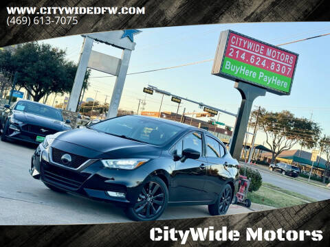 2020 Nissan Versa for sale at CityWide Motors in Garland TX