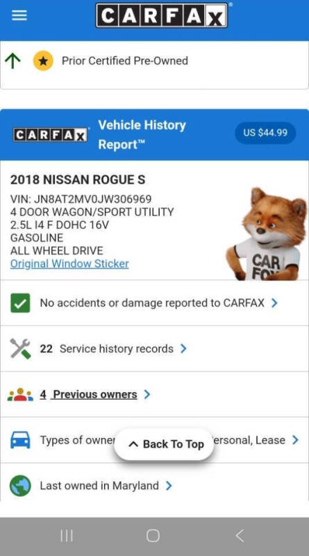 2018 Nissan Rogue S