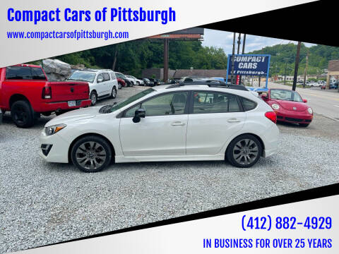 2016 Subaru Impreza for sale at Compact Cars of Pittsburgh in Pittsburgh PA