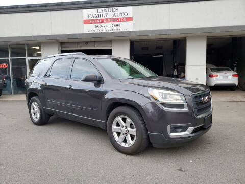 2014 GMC Acadia for sale at Landes Family Auto Sales in Attleboro MA