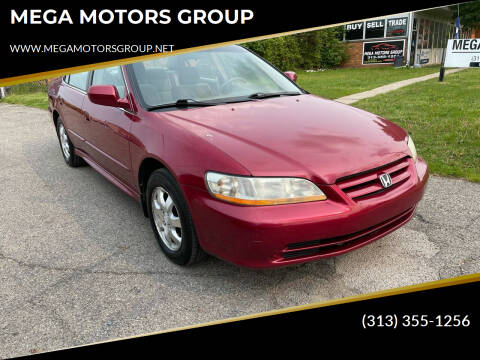 2002 Honda Accord for sale at MEGA MOTORS GROUP in Redford MI