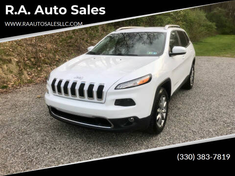 2018 Jeep Cherokee for sale at R.A. Auto Sales in East Liverpool OH