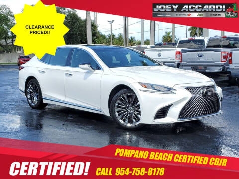 2019 Lexus LS 500 for sale at PHIL SMITH AUTOMOTIVE GROUP - Joey Accardi Chrysler Dodge Jeep Ram in Pompano Beach FL