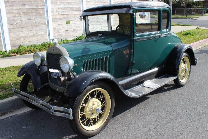 Green 1929 Ford Model A 1