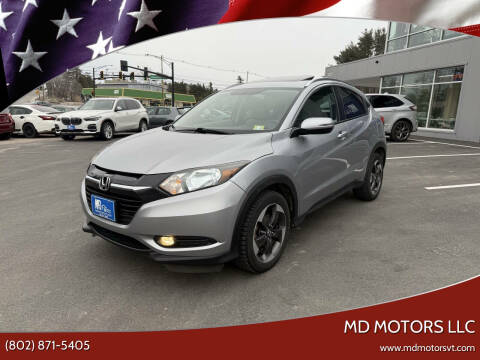 2018 Honda HR-V for sale at MD Motors LLC in Williston VT