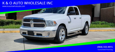 2014 RAM 1500 for sale at K & O AUTO WHOLESALE INC in Jacksonville FL
