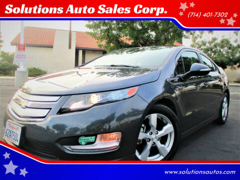 2012 Chevrolet Volt for sale at Solutions Auto Sales Corp. in Orange CA