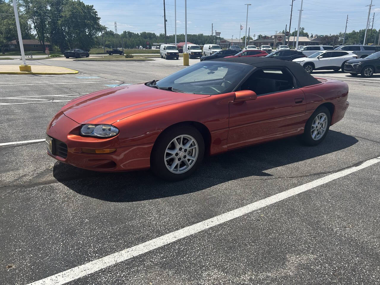 Orange 2001 Chevrolet Camaro Base Convertible 2dr Convertible 1