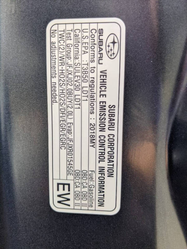 2018 Subaru Crosstrek 2.0i Limited