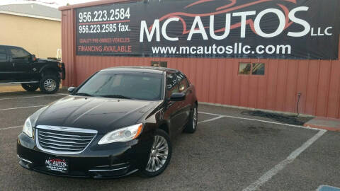 2012 Chrysler 200 for sale at MC Autos LLC in Pharr TX