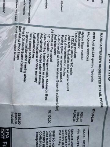 2015 Audi A4 2.0T quattro Premium Plus