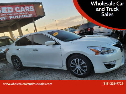 2015 Nissan Altima for sale at Wholesale Car and Truck Sales in Plant City FL